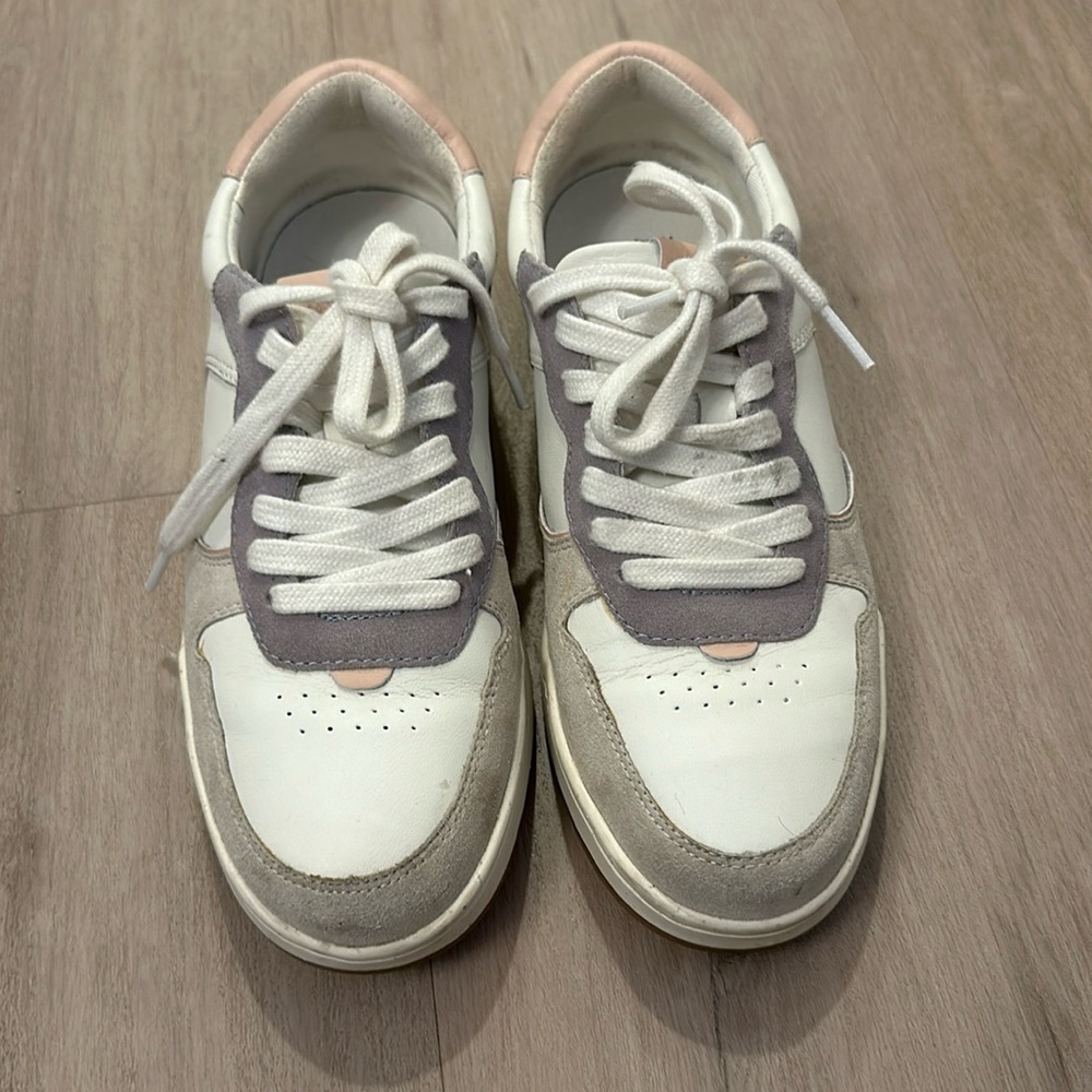 Madewell pastel color block sneakers, women's size 9